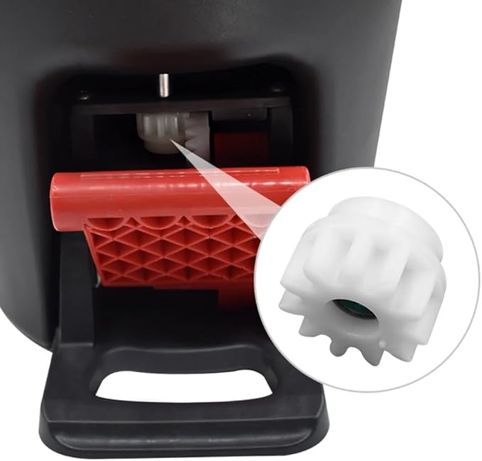 2Pieces White Mop Pedal Broom Spin Replace One Way Clutch Bearing Bucket Gear for OCedar Easywring RinseClean Mop Bucket Spinner Foot Pedal Replacement，Household Mop Mopping，Buckets