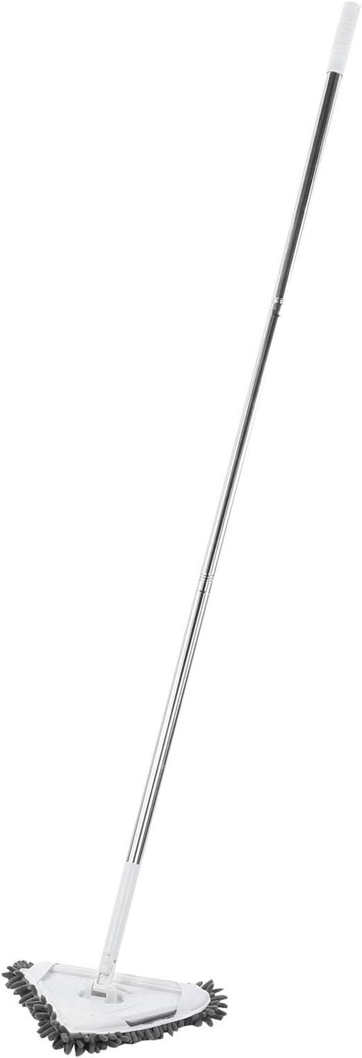 Multi Functional Window Cleaner, Detachable Rod Glass Wiper, 360 Degree Rotatable Floor Ceiling Wall Cleaner with Ergonomic Handle, Includes 3 Stainless Steel Tubes and 2