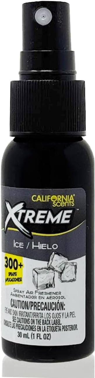 California Scents Xtreme 1 oz. Spray Air Freshener, Ice, 6 Packs