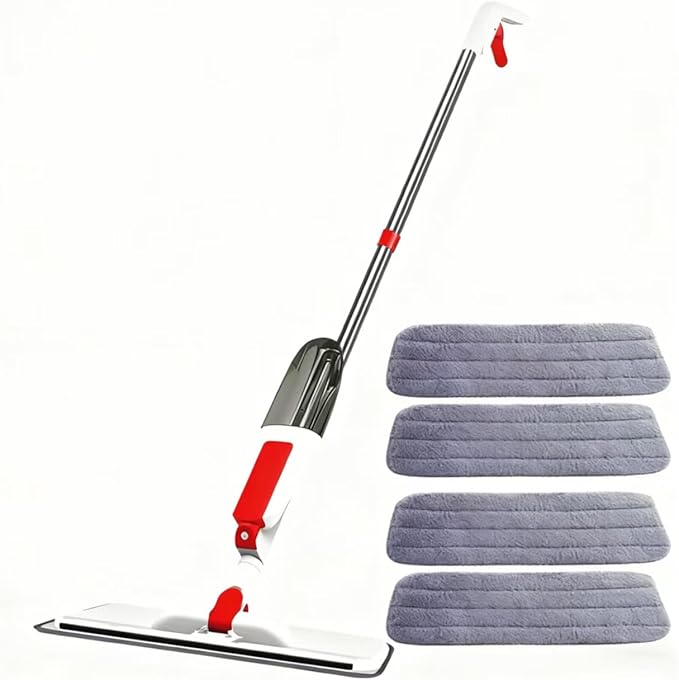 Spraying, Spraying, Multifunctional Rotary, Dry and Wet Dual-Purpose, Lazy Flat mop, Wooden Floor God mop, Spraying mop with 5 mops.