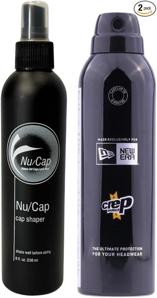 Cap Shaper Spray, 8 Fl Oz with Headwear Protection Spray - Repel Stains from Caps & Hats 200 ml - Cleans All Types of Hats, and Caps - Headwear Reshape Your Hat Spray Makes Old Cap Look New