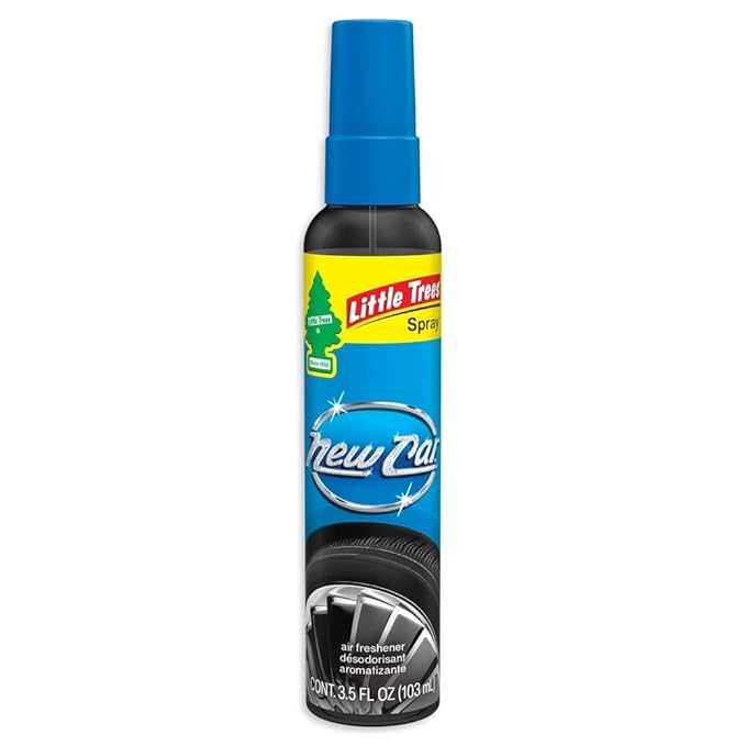LITTLE TREES Car Air Freshener | Spray Provides a Long-Lasting Scent for Auto or Home | On-the-go Freshness | New Car Scent, 6 Air Fresheners
