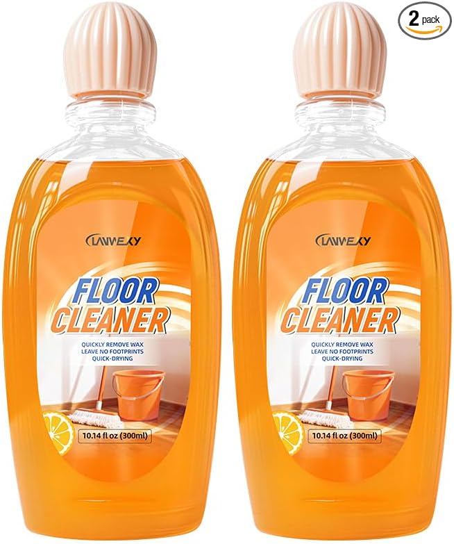 Upgraded Enzyme Floor Cleaner, Fast Drying Mop Soap, Acid-Free Formula, Wood Tile Laminate Marble Shower Bathroom Floor Cleaning Solution (2 bottles【family pack】)