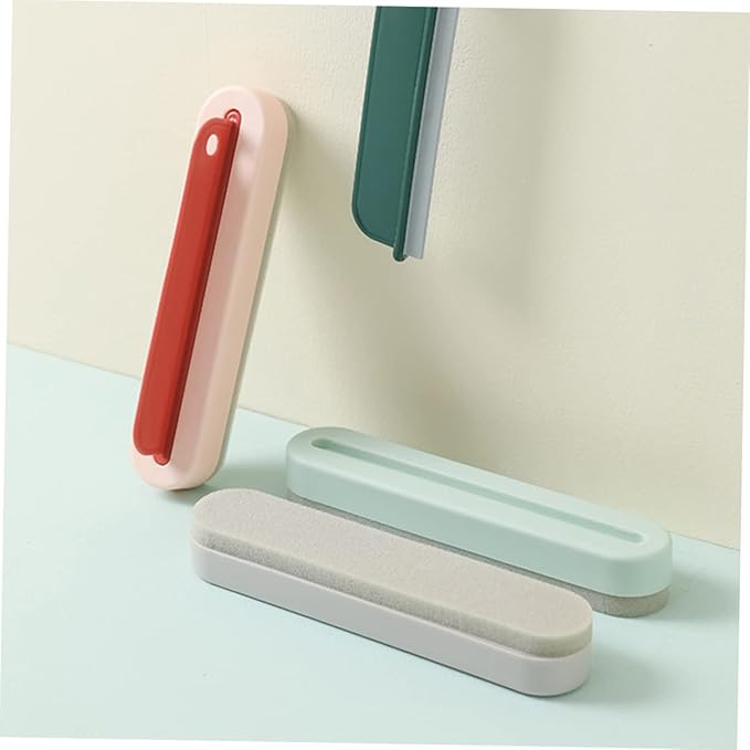3pcs Window Cleaning Tool Versatile Water Scraper Shower Door Cleaner for Effortless Glass Cleaning Includes and Brushes