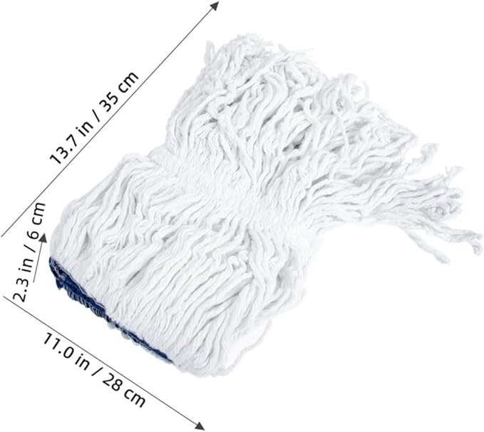 KICHOUSE Removable Mop Head with High Absorption for Easy Cleaning Compatible with Hardwood Tile and Marble Floors Reusable Dust Wet Mop Replacement for Efficient Home Maintenance