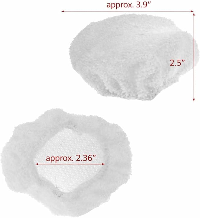 3-Pack Microfiber Cleaning Towels for Pressurized Handheld Steam Cleaners, Multi-Surface Steam Cleaning Cloths, Ironing Towel Sleeves Compatible with Portable Handheld Steamers