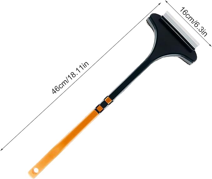 Two-in-1 Cleaning Brush, Cleaner, Window Screen Cleaning Brush, for Glass, Sofa & Walls, Thermo-Rubber Squeegee Edge, Wear-Resistant Tool