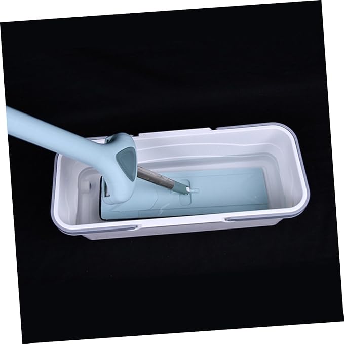 Portable Mop Bucket with Drain Holes, Rectangular Plastic Cleaning Bucket 49x23x18cm, Handheld Home Mop Draining Container for Kitchen and Floor Cleaning Random Color