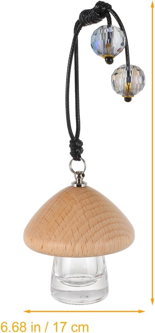 Mobestech Car Perfume Bottle Hanging Air Freshener Pendant for Rearview Mirror 5Ml Refillable Diffuser with Elegant Mini Design for Car Office Bedroom