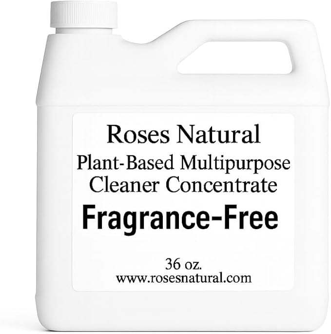 Multipurpose Cleaner Concentrate, 36 oz | Plant-Based, Non-Toxic, Biodegradable | Streak-Free Cleaning for Kitchen, Bathroom, Glass & Floors (Fragrance-Free)