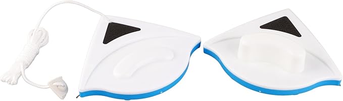 Plastic Double Sided Magnetic Glass Cleaner for Home Window Cleaning, Strong Absorption, Easy to Use, Unique Design, Safe and Convenient for Single Layer Windows