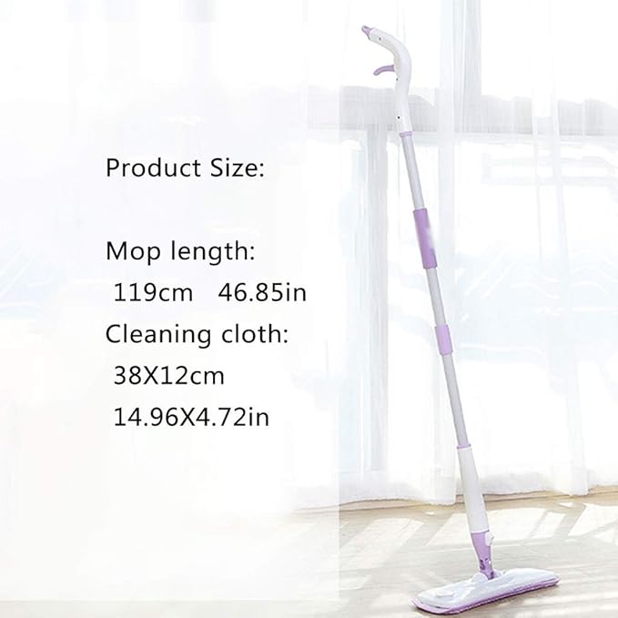 HASMI mops Spray Mop for Hard Floor Cleaning with Microfiber Mop Pad Refills, 360° Rotation Flat Mop for Home Kitchen Hardwood Laminate Wood Ceramic Tile Floor Household Mop