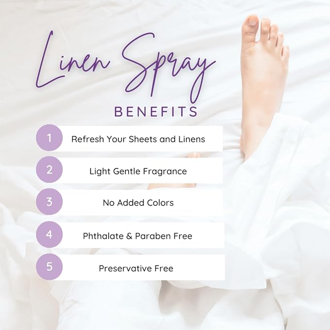 Grandfather's Pipe Linen Spray, 4 ounces - Eclectic Lady Sheet and Linen Spray - No Artificial Colors, Parabens, or Preservatives - Long-Lasting Scent for Bed, Fabric & Pillow