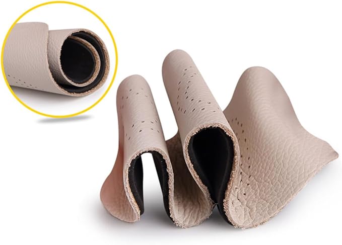 1pair Breathable Leather Insoles Shock-Absorbing Comfortable Shoe Pads for Sports and Daily Wear - and