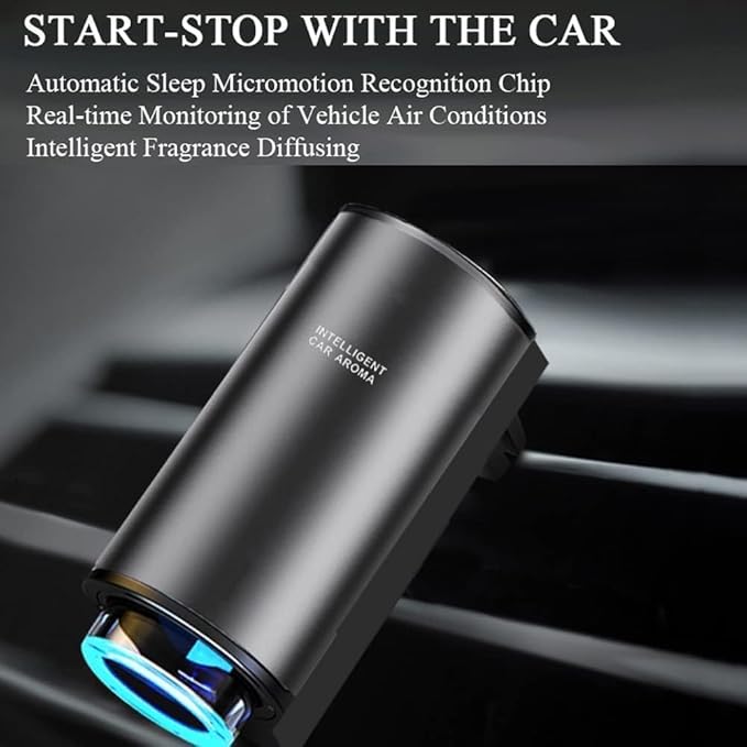 Smart Car Air Freshener Diffuser, Aromatizante para Carro Inteligente Intelligent Car Aroma (3pcs Oils/Lemon)