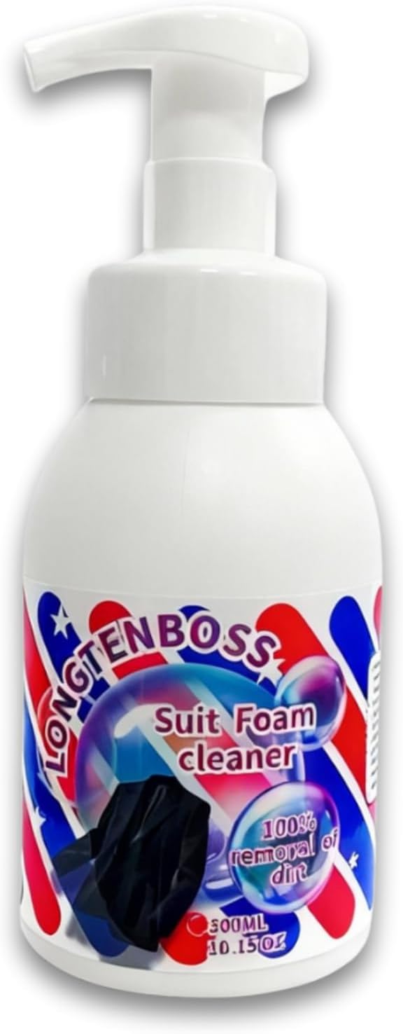 Suit Cleaning Foam Spray, No-Rinse Dry Cleaning Solution for Suits, Shirts and Collars (1)