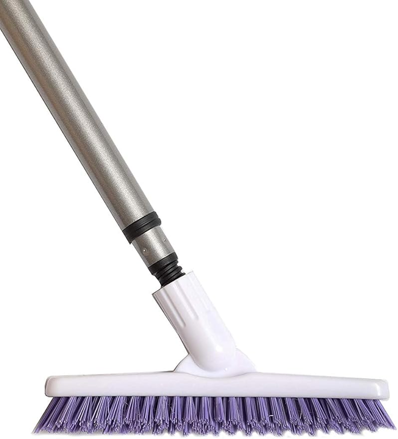 Fuller Brush E‑Z Scrubber Replacement Head – 9" V‑Trim Tile & Grout Brush Head Only, Compatible with Telescopic Handle (Sold Separately) – Deep Grime Cleaning Without Scratching