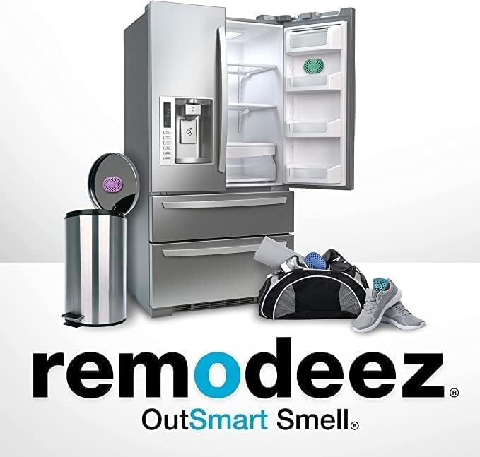 Remodeez Refill Pod for 2 Pack Trash Deodorizer and Odor Eliminator Set, Coconut, Activated Charcoal, Natural Air Fresheners, (Purple) (Refill Trash (2 Pack)