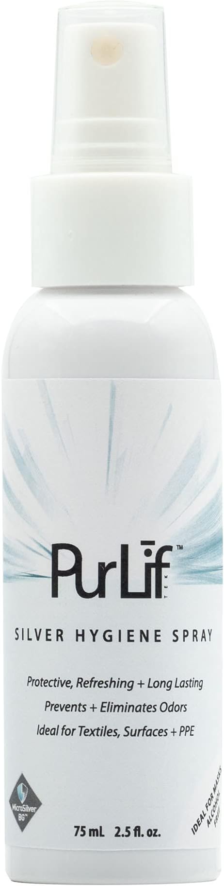 PurLif Silver Cleansing and Refreshing Mask, Fabric, Surface Spray and Deodorizer - Travel Size
