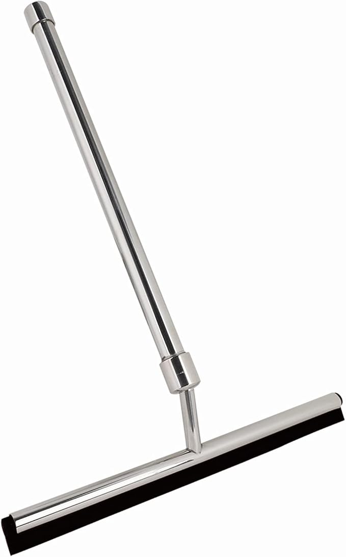 Extendable Handle Stainless Steel Window Glass Cleaner Wiper Bathroom Mirror Brush