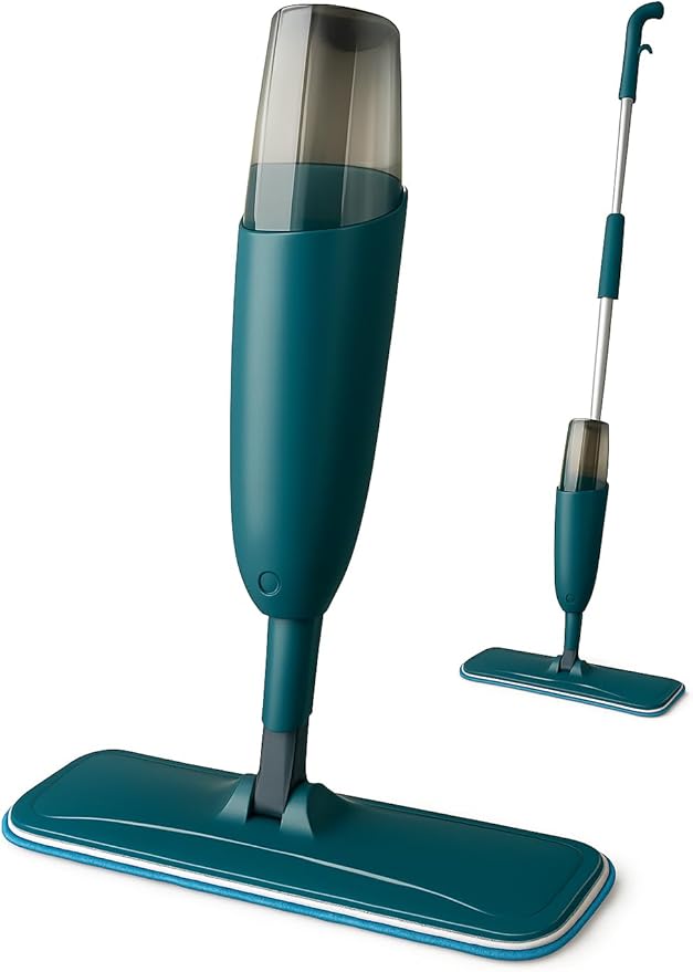 Spray Mop for Floor Cleaning – Microfiber Flat Mop with 2 Spray Modes, 34 oz Refillable Bottle, Ergonomic Handle, Swivel Head, for Hardwood, Tile, Laminate & Vinyl Floors