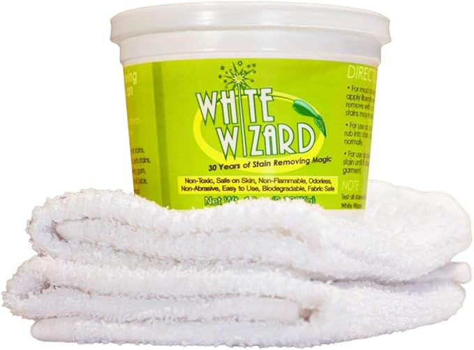 White Wizard All-Purpose Stain Remover, Non-Toxic, Odorless, Biodegradable, 10oz