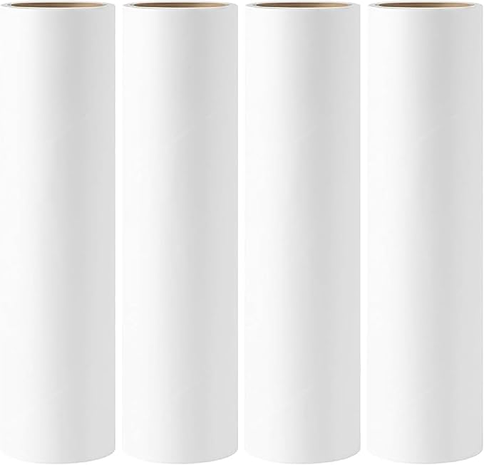 Lint Roller Refills 6.3'' 4 Refills/240 Sheets, Large Surface Sticky Rollers for Clothes Furniture Floor Pet Hair (4 Refills/240 Sheets)
