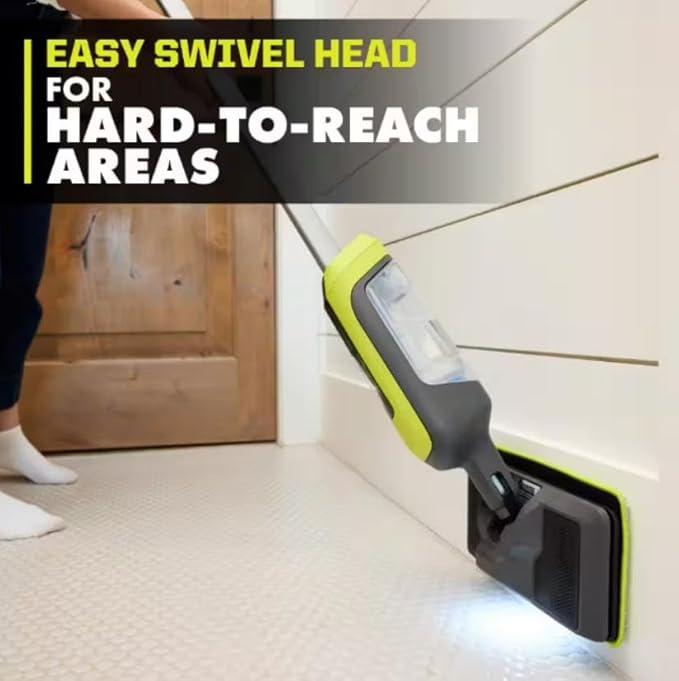 FVSM02K-A32C1064-A32SMRP03 Fits for Ryobi USB Lithium Cordless Agitating Spray Mop Kit w/ 2Ah Battery, Charging Cable, Accessories, Cleaning Formula, & Mop Heads