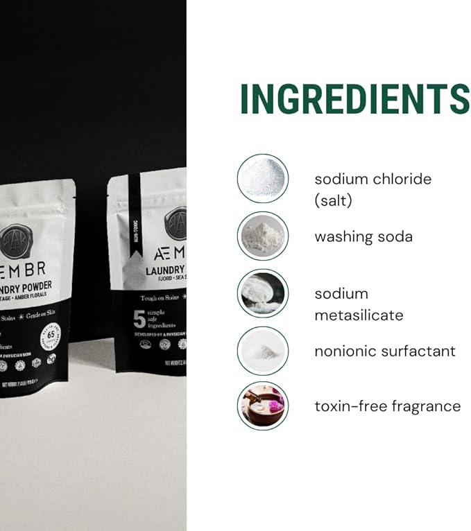 Luxury Laundry Powder | Clean Natural Non-Toxic Healthy Laundry Detergent | Made in USA with Natural Ingredients | Aristocrat Scent (Patchouli & Musk)