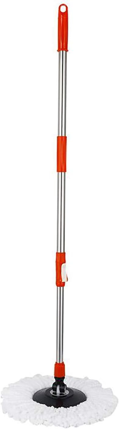 Emivery Home Spin Mop Pole Handle and Head Replacement 360 Rotating Mop Cleaning Tool Accessories for Home Office Bedroom (Red)