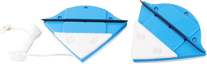 Plastic Double Sided Home Magnet Window Cleaner Tool, Practical Magnetic Glass Cleaner Tool for 3-8mm Single Glazed Window