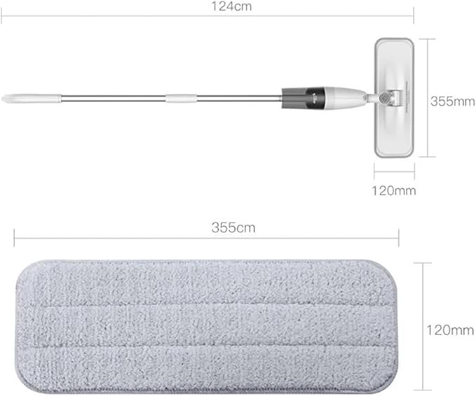 1-4 Pcs Replacement Mop Cloth Rags Compatible with Xiaomi Deerma TB500 TB800 Water Spray Mop 360 Rotating Cleaning Cloth Head(Dark khaki)