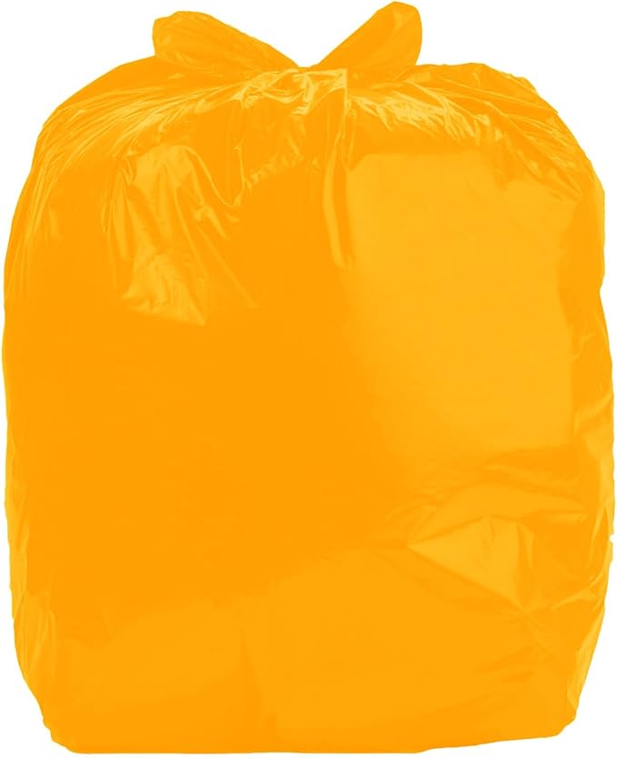 Ultrasac Heavy Duty 55 Gallon Orange Trash Bags - (Value 200 Pack) - 1.5 MIL equivalent Industrial Strength Plastic 37" x 54" for 50-55 Gal Cans -Fits Toter, Rubbermaid Brute, Carlislie Bronco etc.