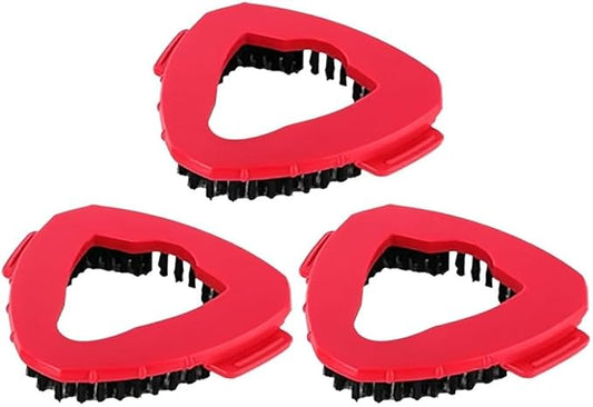 Spin Mop Replacement Head Mop Refill Compatible with Vileda Ocedar 1 Tank System Triangle Swivel Mops Microfiber Swivel Mop Refill,Deep Clean,Machine Washable and Easy to Replace (Red-3PCs)