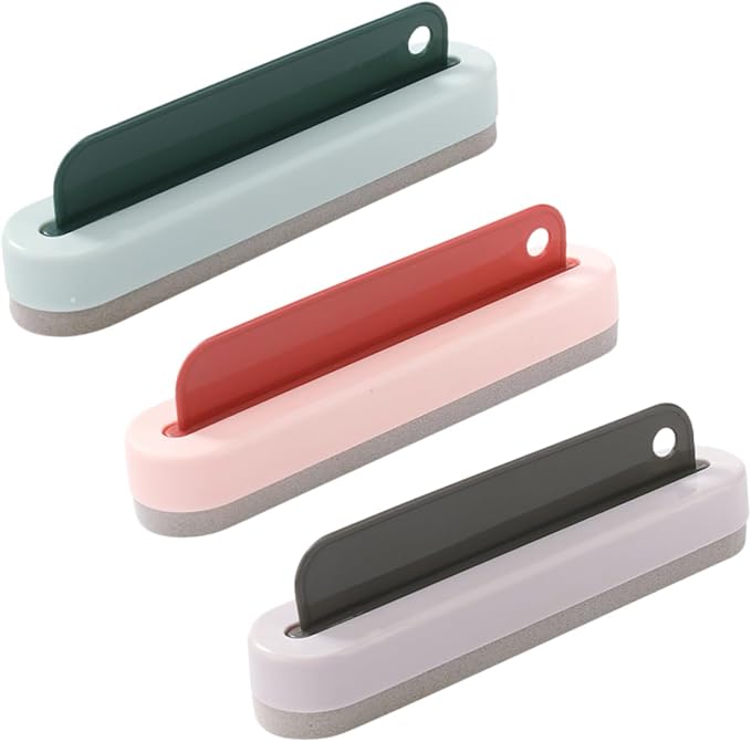 6 Pcs Shower Door Cleaner Shower Doors Window Brush Window Cleaning Scraper Cleaning Wiper for Home Car Window Cleaner Brush for Window Cleaning Glass Cleaning Tools
