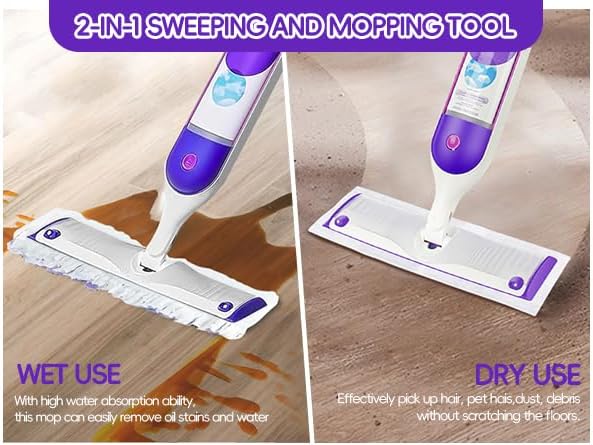 32 Count Disposable Power mop Refills for Swiffer Power Mop Multi-Surface and PowerMop Wood, Unscented Powermop Clean Replacement Mopping Pad