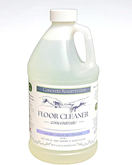 Clean Living Essentials Floor Cleaner – Multi-Surface, Non-Toxic, Plant-Based, pH Neutral, Family & Pet Friendly. Naturally scented for everyday clean. (Lavender + Mint)
