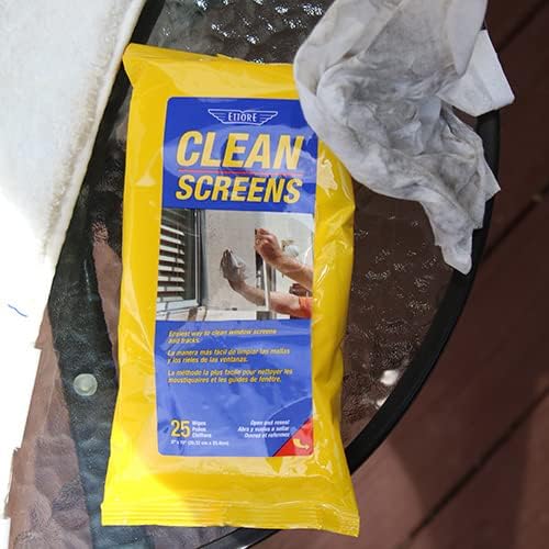 Ettore Clean Screens Wipes Per Pack, 25 Count (Pack of 2), No Color
