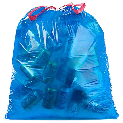 Ultrasac Blue Recycling Bags 33 Gallon 0.9 MIL,33.5" x 38" - - For Recycling,Kitchen,Industrial,& Commercial,45 Count (Pack of 2)