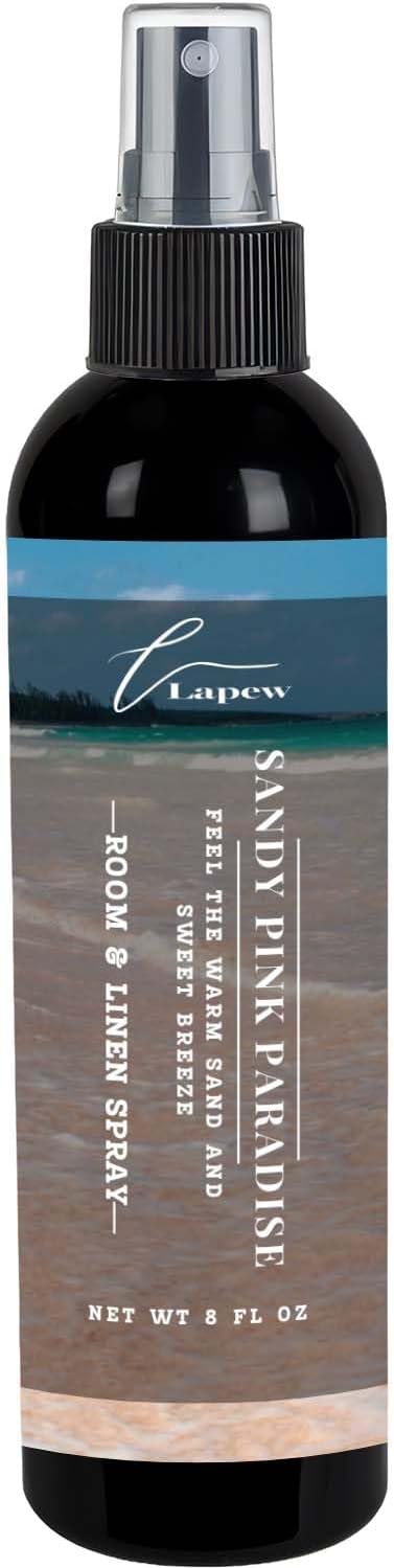 Lapew Room & Linen Spray | Fragrance Mist for Home, Car & Office | Fabric & Air Freshener | Neutralizing Mist | Made in USA | Sandy Pink Paradise