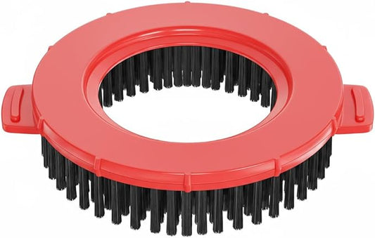 Round Scrub Brush Head for FunClean & RinseWise Mop – Deep Cleaning Brush Refill for Spin Mop System, Durable Bristles for Tough Stains, Easy Attachment & Replacement