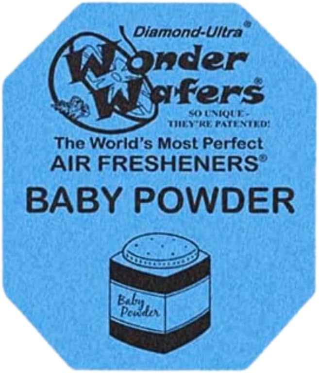 Wonder Wafers 250 Count Unwrapped Automobile Professional Use Air Fresheners Car and Truck Detail (Baby Powder)