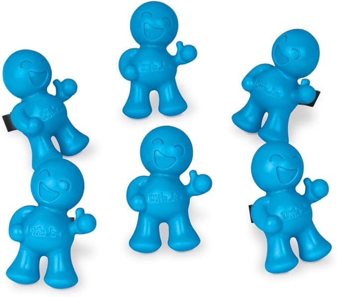 Little Joe 96413-6PK Blue Raspberry Slushy Scent Car Air Freshener Vent Clip, Fights Odors for up to 45 Days, Long-Lasting Freshness, Cute Car Odor Eliminator, Pack of 6