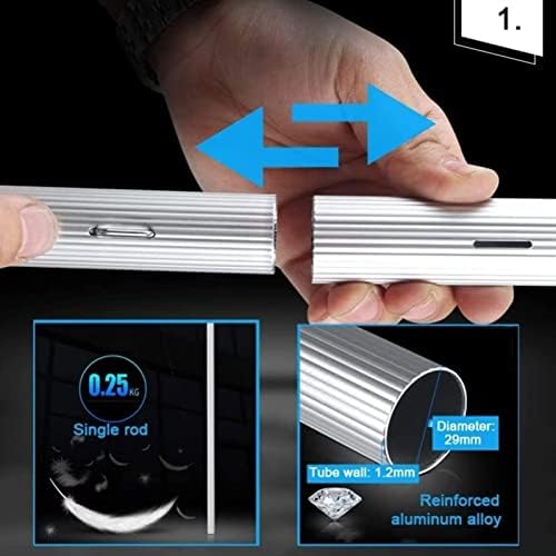 Glass Cleaning Brush Home Water Fed Telescopic Pole Kit Solar Panel Brush Rotating for Photovoltaic Panel，Professional 12m Telescopic Window Cleaning Pole Kit with 50cm Brush Head Extendable