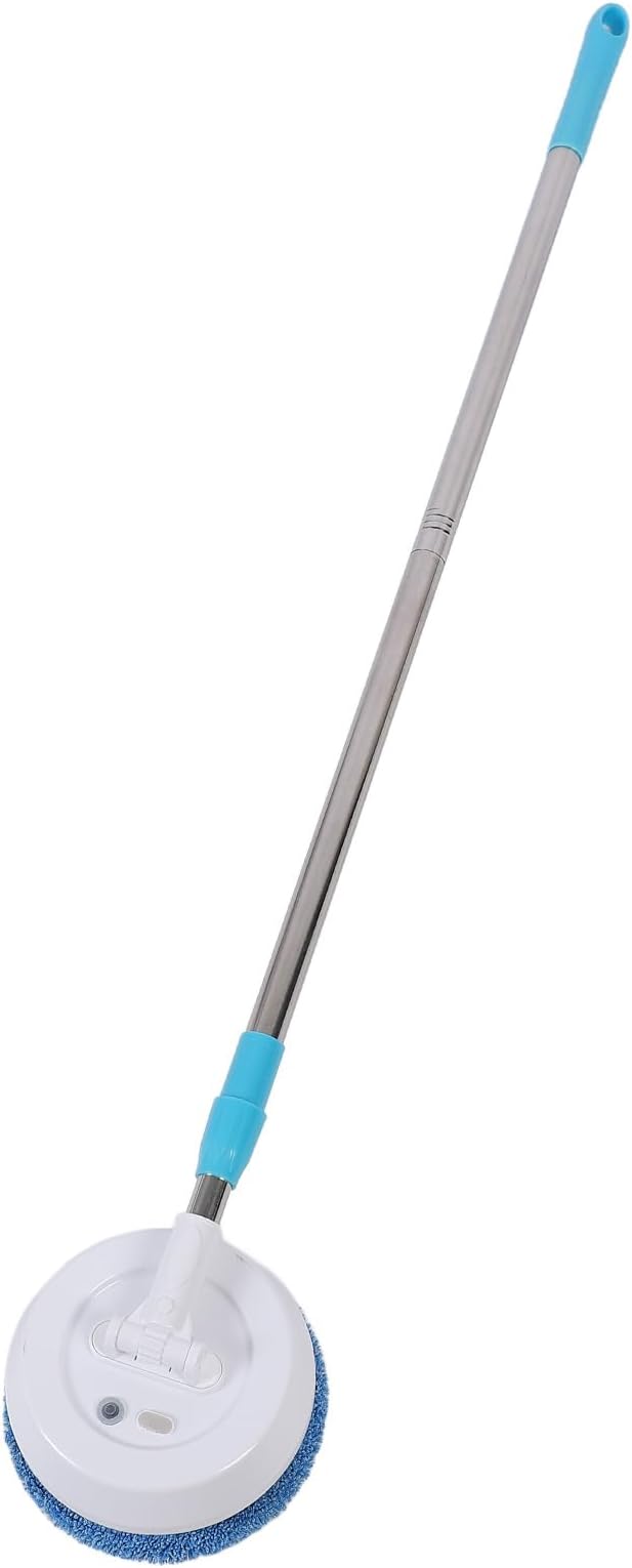 Electric Mop, Powerful Cordless Spin Mop Effortless , Long Handle for Hard to Areas, Ideal for Ceilings and Window, Flexible Head, Strong Wiping Feature (Style 2)