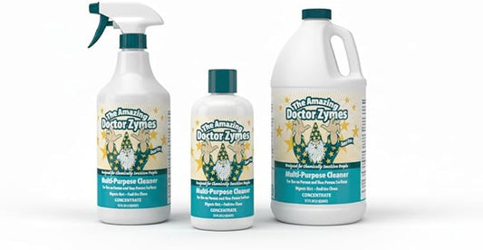 Multi-Purpose Cleaner – All Purpose Enzyme Based Cleaner & Natural Disinfectant Spray – Non-Toxic, Chemical-Free, Scent Free, Child & Pet Safe House Cleaner For People With Chemical Sensitivities