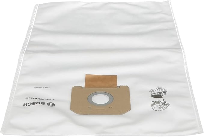 Bosch VB140F 5-Pack 14-Gallon White Fleece Filter Bags for VAC140 Dust Extractor
