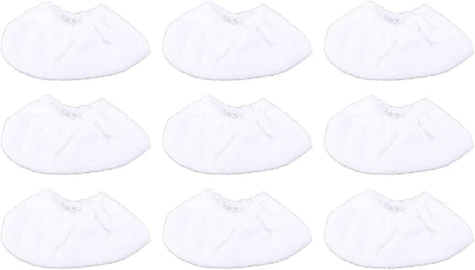 ZJchao Steam Mop Replacement Pads Reusable Washable Microfiber Steam Cleaner Mop Pads 9PCS Set for Hardwood Floors Tile Surfaces Fiber Towel Fabric 8x9x18cm