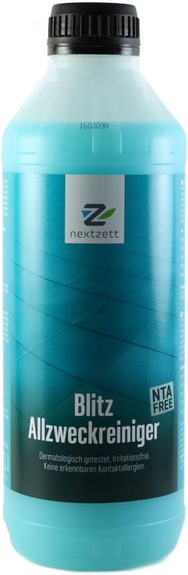 nextzett Blitz All Purpose Cleaner – Versatile pH-Balanced Cleaner for Upholstery, Leather, Rubber Mats & Light Engine Cleaning – Safe, Low-Foam Formula – 16.9 fl oz