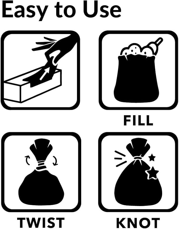 BOS, Odor-Sealing Dirty Diaper Trash Bags - Disposable Bags - Scent & Smell Free [90 count] (Small)